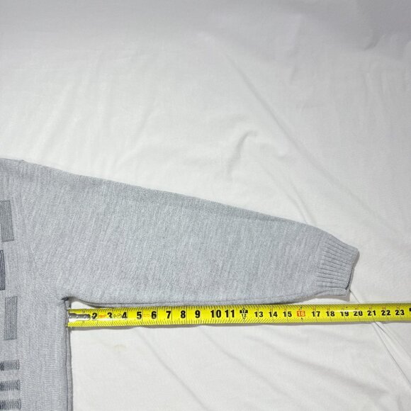 Mila Men's Pullover Sweater Large Gray Geometric Pattern - Picture 5 of 7
